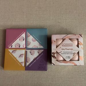 Chloe Emerald bath bars and Goddess sea Minerals bath bombs NWT